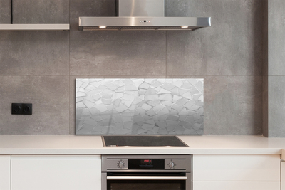Küchenrückwand spritzschutz Grau polygone