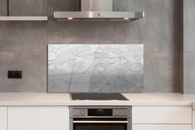 Küchenrückwand spritzschutz Grau polygone