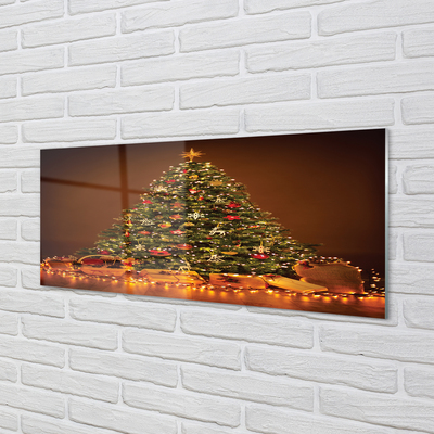 Küchenrückwand spritzschutz Weihnachtsbeleuchtung dekoration geschenke