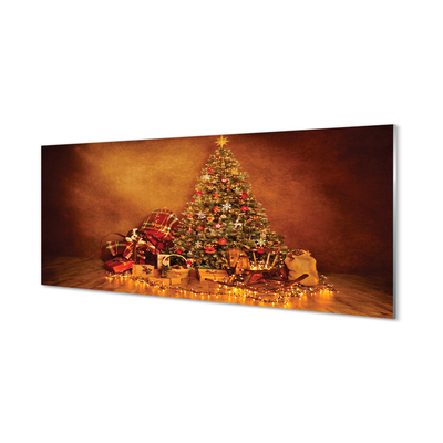 Küchenrückwand spritzschutz Weihnachtsbeleuchtung dekoration geschenke