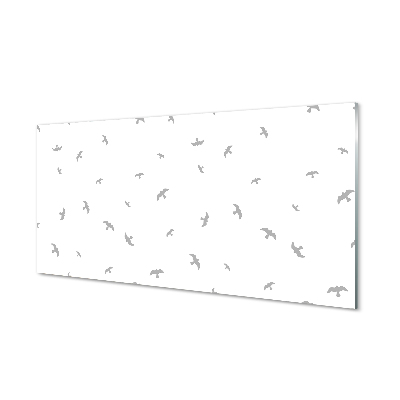 Küchenrückwand spritzschutz Graue vögel
