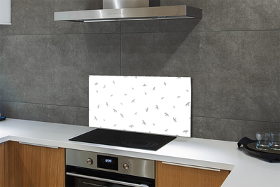 Küchenrückwand spritzschutz Graue vögel