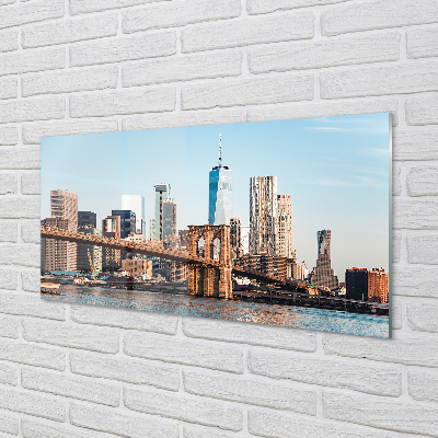 Küchenrückwand spritzschutz Panorama-river-brücke
