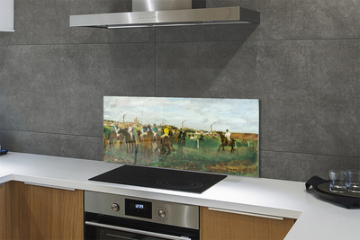 Küchenrückwand spritzschutz Jagdrennpferde
