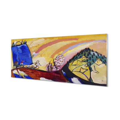 Küchenrückwand spritzschutz Kunst abstrakte landschaft im ländlichen raum