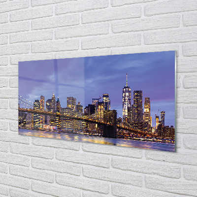 Küchenrückwand spritzschutz Flussbrücke sonnenuntergang