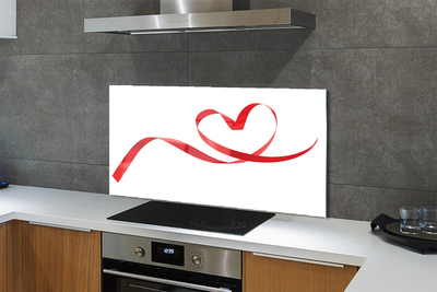 Küchenrückwand spritzschutz Herzband