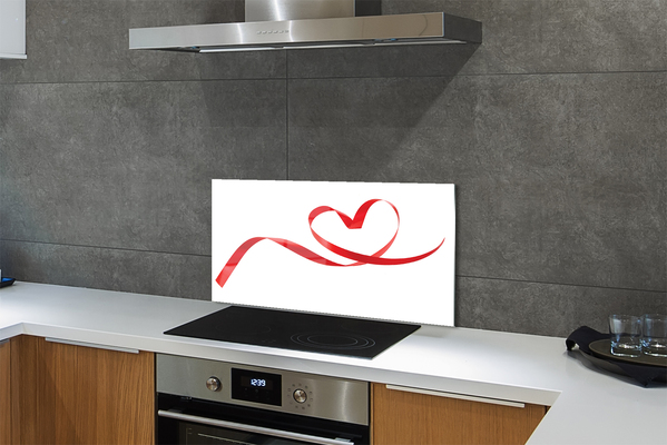 Küchenrückwand spritzschutz Herzband
