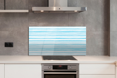 Küchenrückwand spritzschutz Blaue streifen