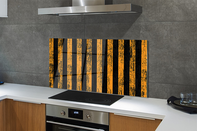 Küchenrückwand spritzschutz Unregelmäßige gelbe streifen