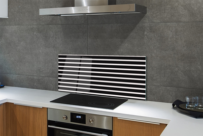 Küchenrückwand spritzschutz Regelmäßige schwarze streifen