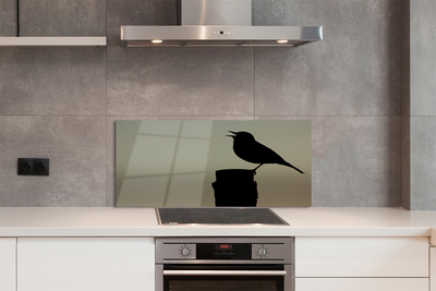 Küchenrückwand spritzschutz Schwarzer vogel