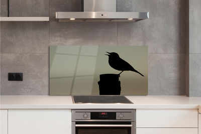 Küchenrückwand spritzschutz Schwarzer vogel