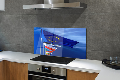 Küchenrückwand spritzschutz Verschiedene flags