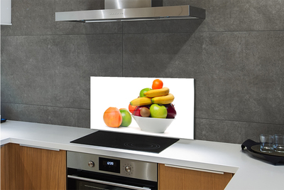 Küchenrückwand spritzschutz Obst in eine schüssel geben