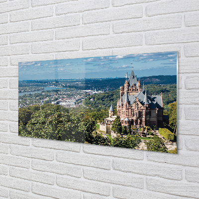 Küchenrückwand spritzschutz Deutschland panorama der burg der stadt