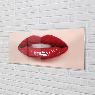 Küchenrückwand spritzschutz Rote lippen