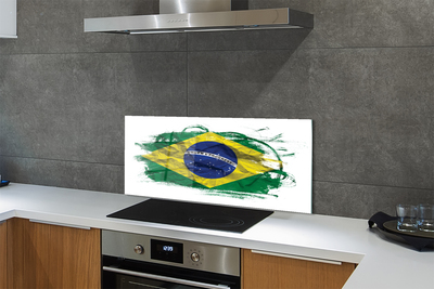 Küchenrückwand spritzschutz Brasilien-flagge