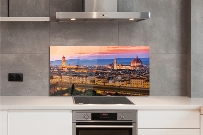 Küchenrückwand spritzschutz Italien panorama nacht dom