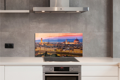 Küchenrückwand spritzschutz Italien panorama nacht dom