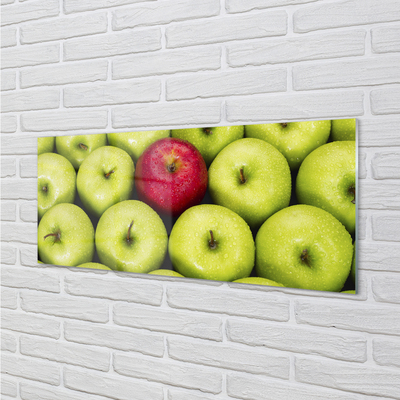 Küchenrückwand spritzschutz Die grüne und rote äpfel