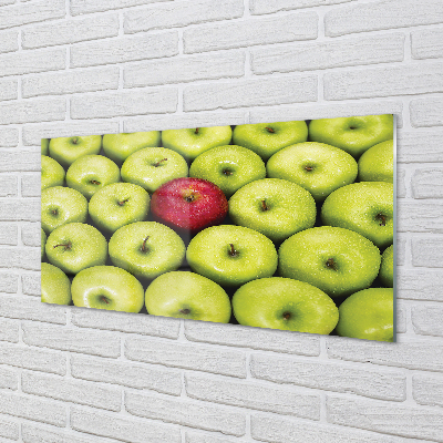 Küchenrückwand spritzschutz Die grüne und rote äpfel