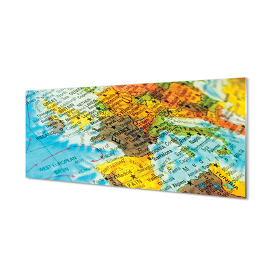 Küchenrückwand spritzschutz Weltkarte