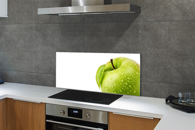 Küchenrückwand spritzschutz Apple-tropfen grünes wasser