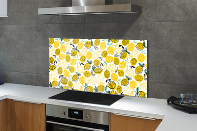 Küchenrückwand spritzschutz Zitronen