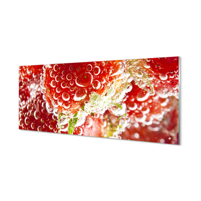 Küchenrückwand spritzschutz Nasse erdbeeren