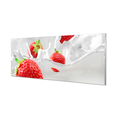 Küchenrückwand spritzschutz Erdbeermilch