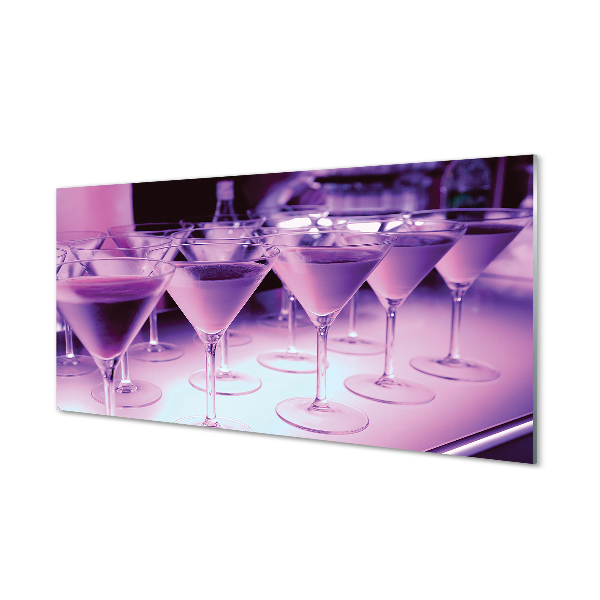 Küchenrückwand spritzschutz Cocktails in gläsern