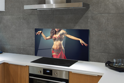 Küchenrückwand spritzschutz Frau tanzen