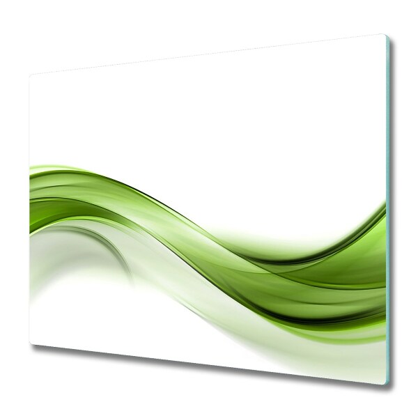Glas Herdabdeckplatte Grüne Welle