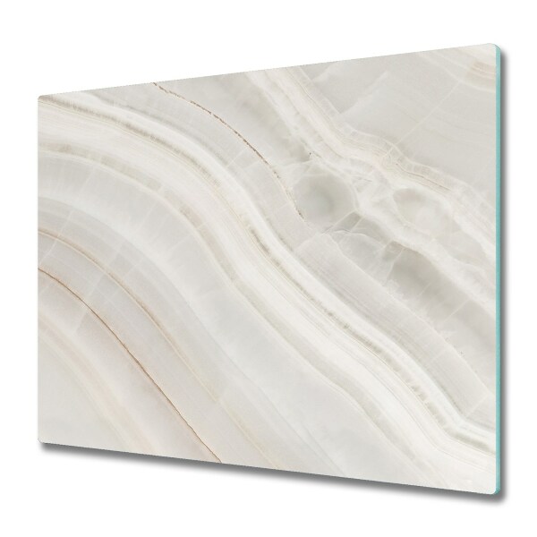 Glas Herdabdeckplatte Marmor Textur