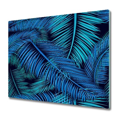Glas Herdabdeckplatte Palmenblätter