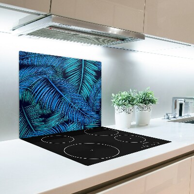 Glas Herdabdeckplatte Palmenblätter