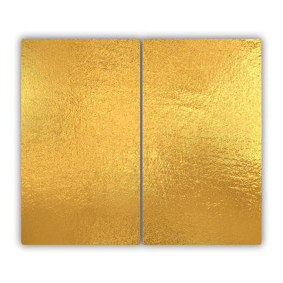 Glas Herdabdeckplatte Goldene Folie