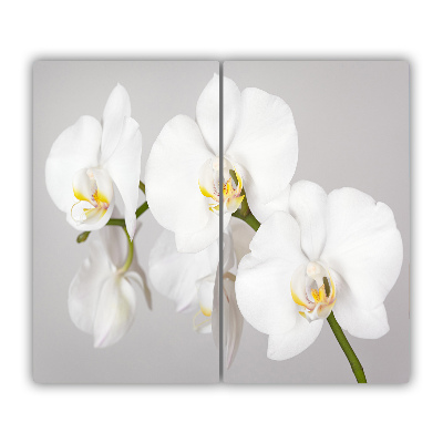Glas Herdabdeckplatte Orchidee