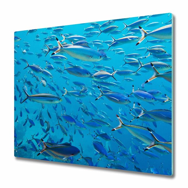 Glas Herdabdeckplatte Korallenfisch