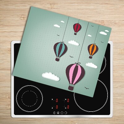 Glas Herdabdeckplatte Fliegende Ballons