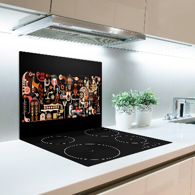 Glas Herdabdeckplatte Kaffeeproduktion