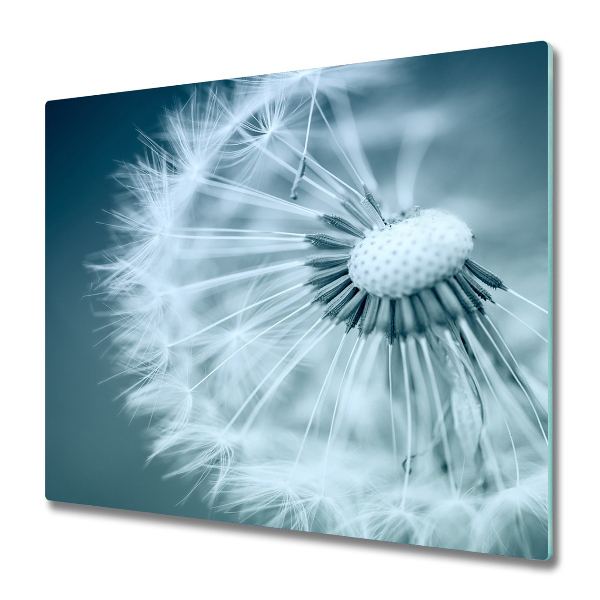 Glas Herdabdeckplatte Pusteblume