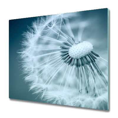 Glas Herdabdeckplatte Pusteblume