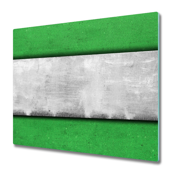 Glas Herdabdeckplatte Grüne Wand