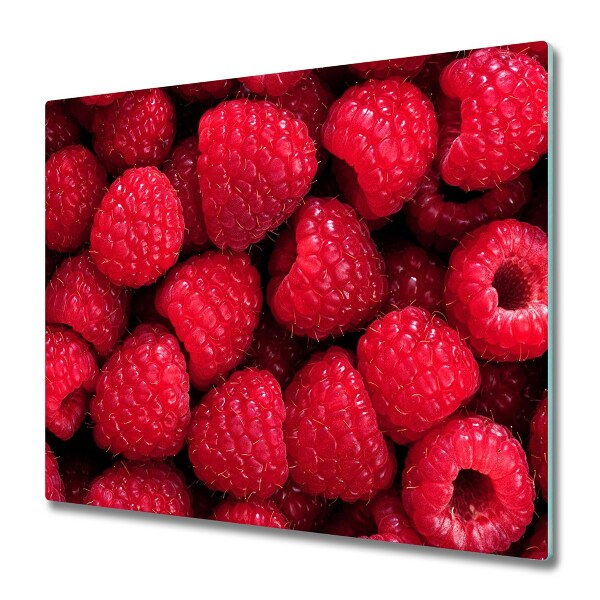 Glas Herdabdeckplatte Himbeeren