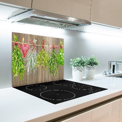 Glas Ceranfeldabdeckung Spritzschutz Kräuter Schnur