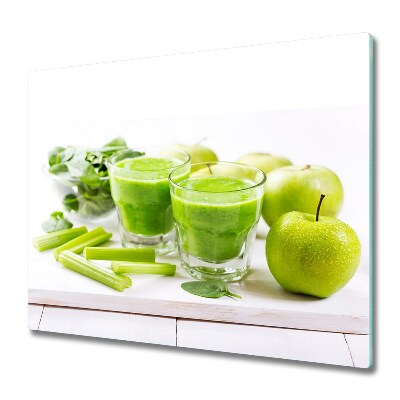 Glas Ceranfeldabdeckung Spritzschutz Grünes Cocktail