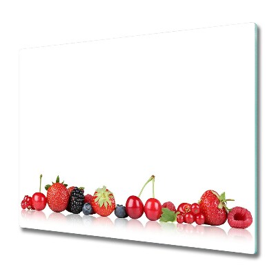Glas Ceranfeldabdeckung Spritzschutz Früchte in Reihe