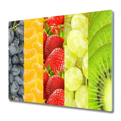 Glas Ceranfeldabdeckung Spritzschutz Bunte Früchte